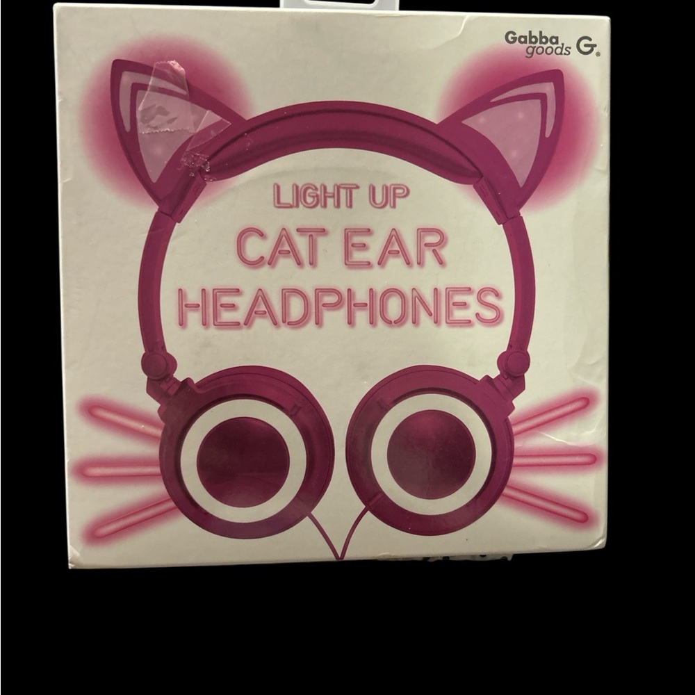 Gabba Goods Light Up Cat Ear Headphones